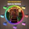 Waterproof New RGB LED Solar Light Step Fence Light