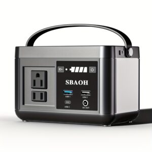 Portable Power Station P86,88.8Wh LiFePo4 Battery,with 120W AC Outputs, Solar Generator For Travel And Camping