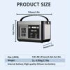 Portable Power Station P86,88.8Wh LiFePo4 Battery,with 120W AC Outputs, Solar Generator For Travel And Camping