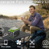 110V Camping Power Station,148Wh 200 W Solar Generator,40000mAh Emergency Power Supply Home Battery Backup For Camping