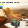 110V Camping Power Station,148Wh 200 W Solar Generator,40000mAh Emergency Power Supply Home Battery Backup For Camping