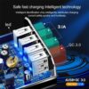 Illuminated 4USB Mobile Phone Charger 3A Charging Head