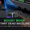 4000A Emergency Starting Power Supply 12V Portable Car Battery Jump Starter With 18W Fast Charge For 10L Gasoline And 8L Diesel Engines With LED Light Jump Starter Cable And EVA Storage Box