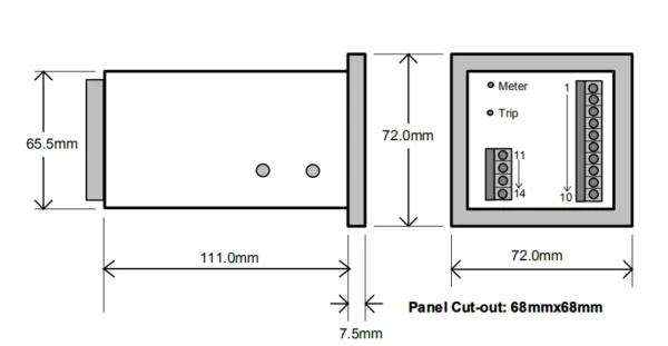 DSE501K Generator Controller Unit DSE501K Manual Key Start Control Panel Replace for Original Engine Control Module DSE501